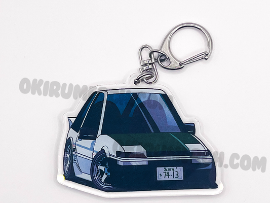Keiichi's AE86 Trueno Hot Version Keychain