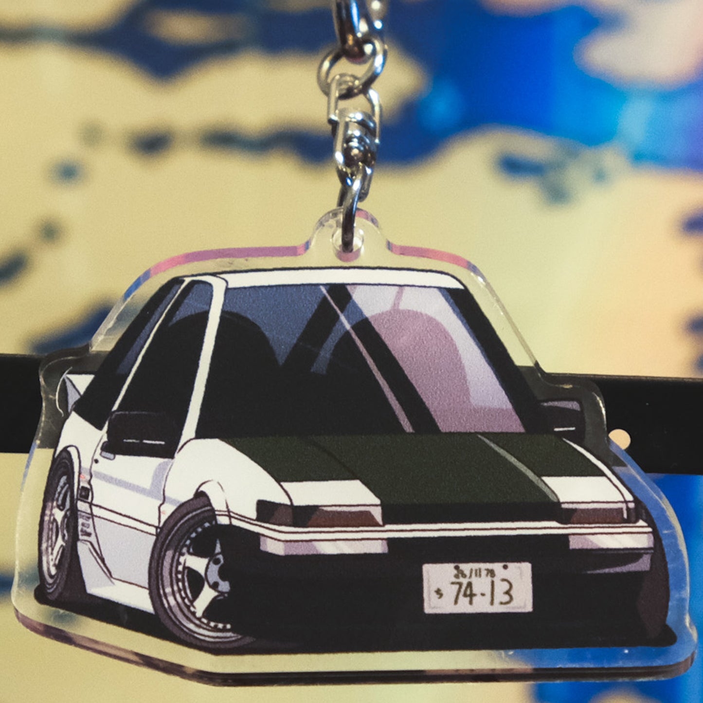 Keiichi's AE86 Trueno Hot Version Keychain
