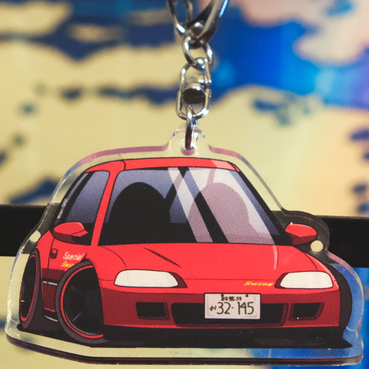Shingo's Civic SiR-II EG6 Keychain