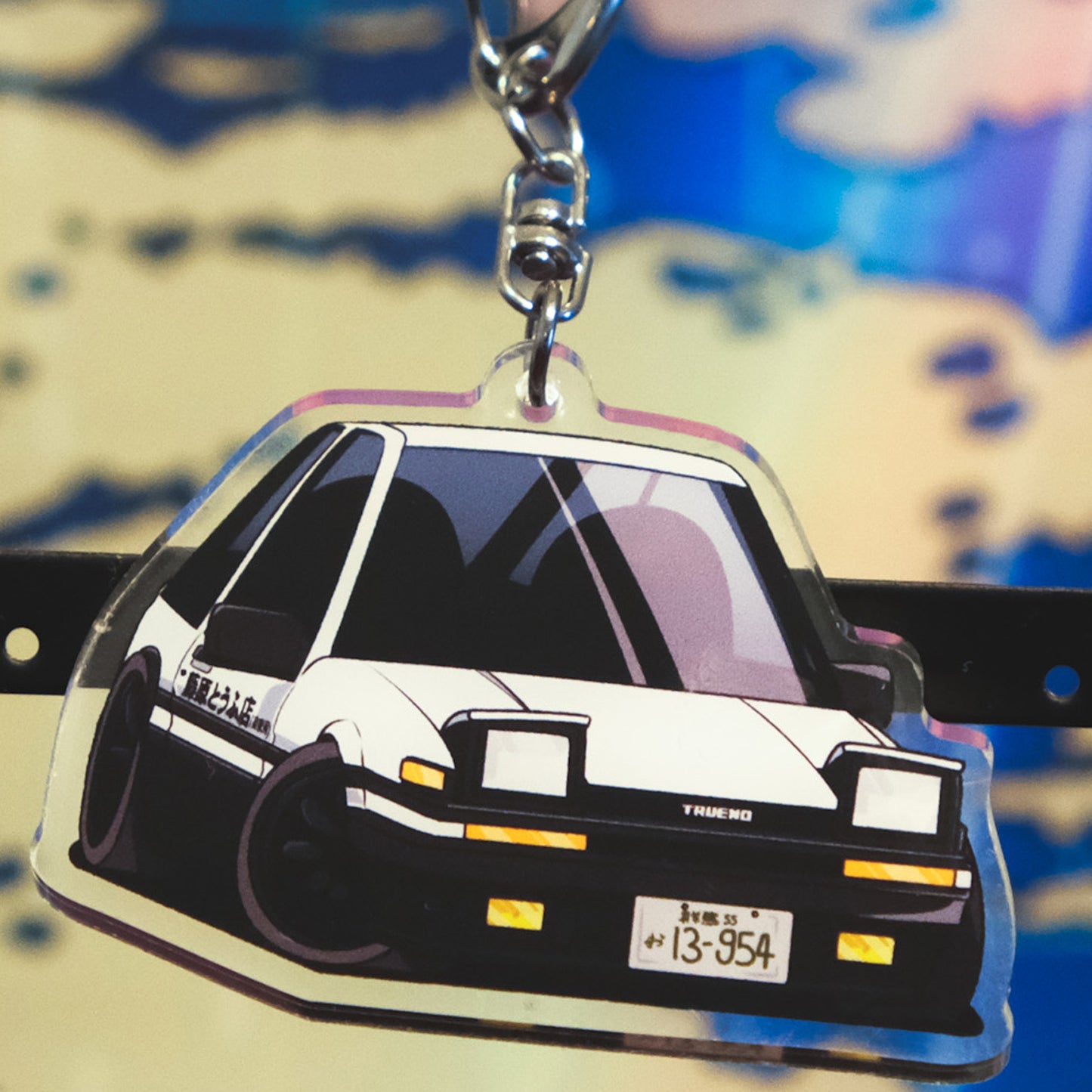 Takumi's AE86 Trueno Keychain