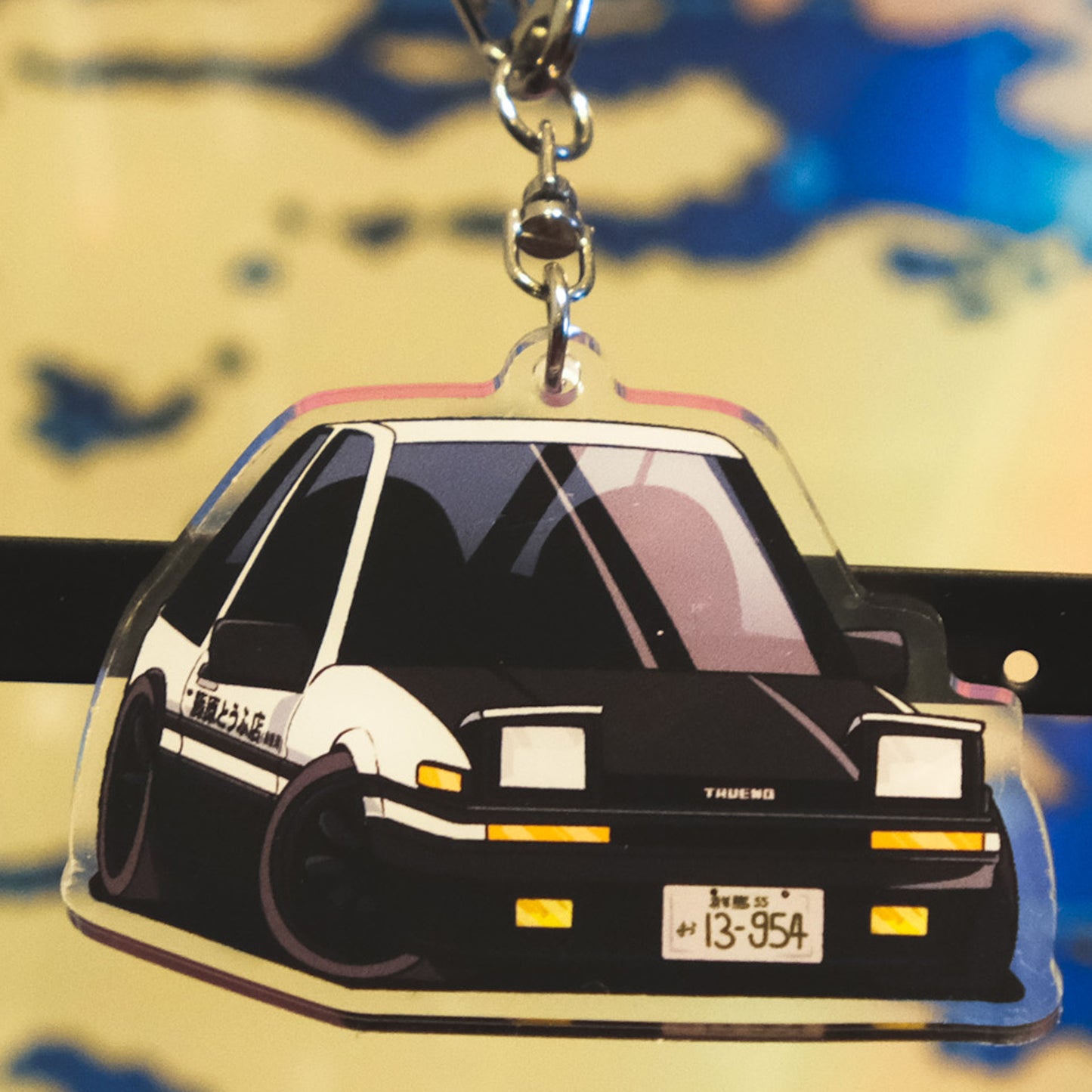 Takumi's AE86 Trueno with Carbon Hood Keychain