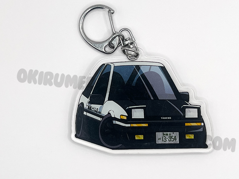 Takumi's AE86 Trueno with Carbon Hood Keychain