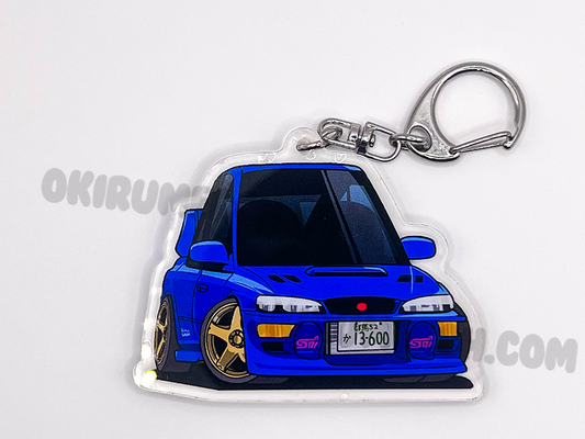 Bunta's Impreza WRX GC8 Keychain